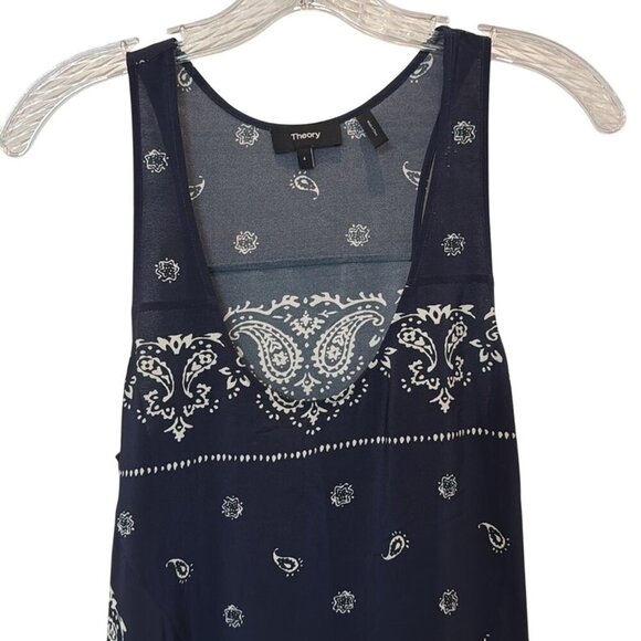 Theory Apalania Bandana Tank Dress Size 4 - Picture 6 of 10
